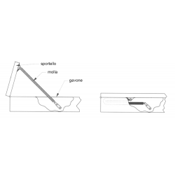 Boussole à ressort en acier inoxydable 11mm 2