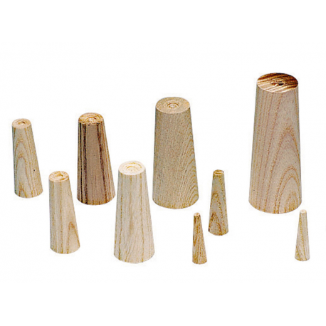 Kit de cônes de balles en bois 9 pcs variable 2