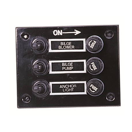 Panneau ABS à 3 interrupteurs