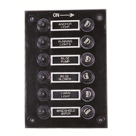Panneau ABS à 6 interrupteurs