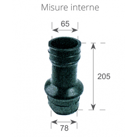 Manchon d'échappement pour les moteurs de 140/165 cv