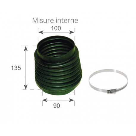 Soufflets de couvercle de transmission pour moteurs sterndrive/cobra