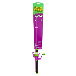 Shakespeare Catch a Monster purple Spinning Combo canne et moulinet pour enfants