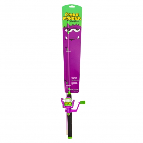 Shakespeare Catch a Monster purple Spinning Combo canne et moulinet pour enfants