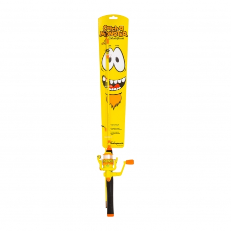 Shakespeare Catch a Monster yellow Spinning Combo canne et moulinet pour enfants