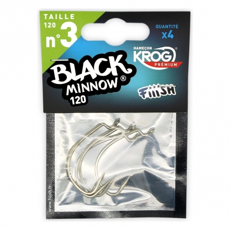 Fiiish Black Minnow No.3 Krog 4 hameçons Premium by VMC