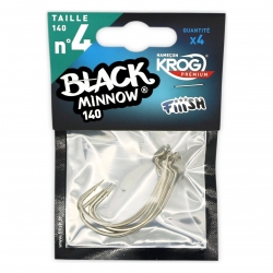 Fiiish Black Minnow No.4 Krog 4 hameçons Premium by VMC