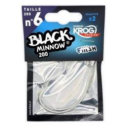 Fiiish Black Minnow No.6 Krog 2 hameçons Premium by VMC