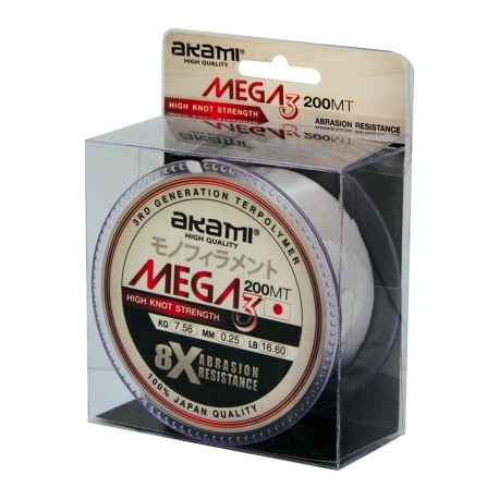 Akami Mega3 0.35MM nylon ligne de pêche 200M