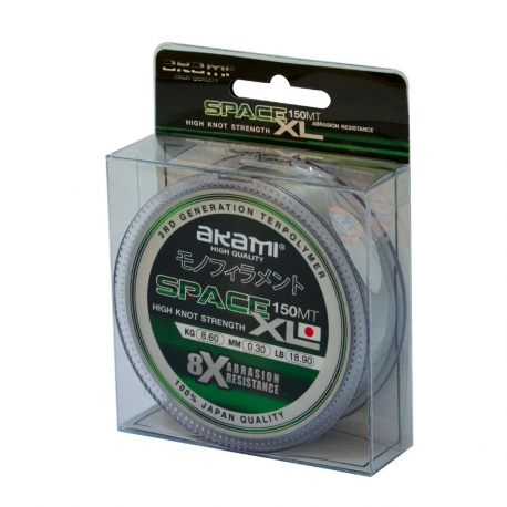 Akami Space XL 0.30MM nylon ligne de pêche 150M