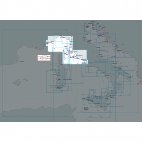 Carte marine - Mer Ligurienne et mer Tyrrhénienne Centre-Nord