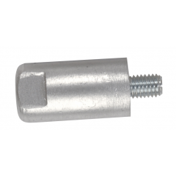 Barot en zinc avec insert en acier inoxydable de 37 mm de long. 2