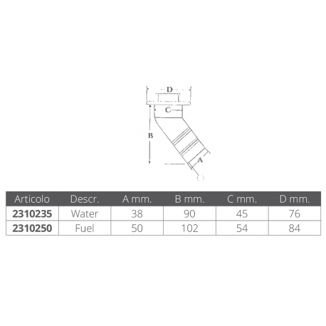 Capuchon d'embarquement en acier inoxydable