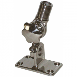 Base articulée en acier inoxydable AISI 316 pour le montage sur des tuyaux de Ø mm 22-25