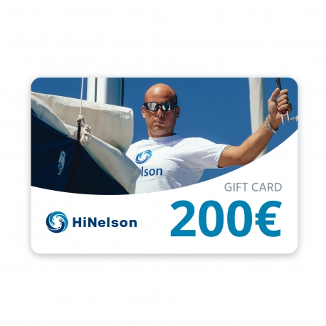 Carte cadeau HiNelson de 200 € - Bon d'achat d'accessoires nautiques