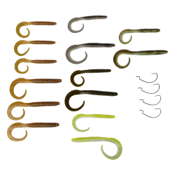 Savage Gear Rib Worm Kit spinning combo 47 pièces 2