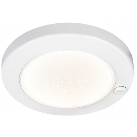 Plafonnier encastré Saturn LED blanc en ABS