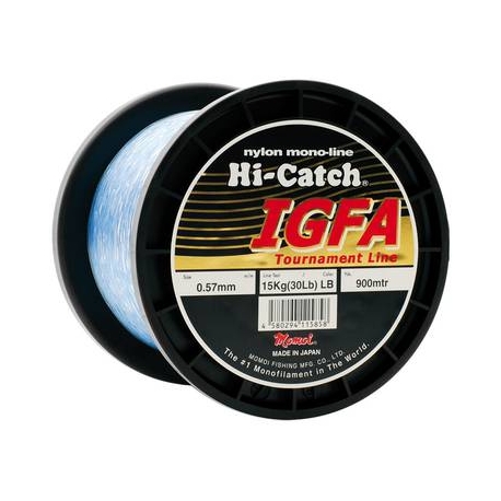 Momoi Hi-Catch IGFA 50LBs nylon bleu clair 0.74MM par 900M