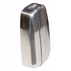 Porte-manteau encastré en acier inoxydable AISI 316 avec ressort de rappel