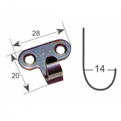 Crochet en acier inoxydable estampé 2
