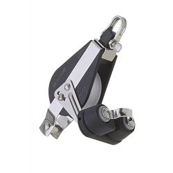 Poulie simple Ø 10 mm avec ringot, taquet et roulements à billes - Viadana