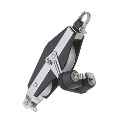 Bloc de violon double Ø 12 mm. avec taquets de poulie et boules - Viadana