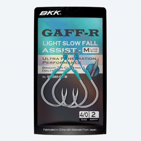 BKK SF Gaff-R Light Slow Fall Assist-M hameçon double N.1/0