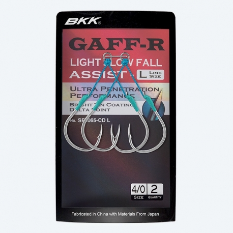 BKK SF Gaff-R Light Slow Fall Assist-L hameçon double N.1/0