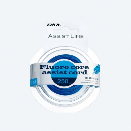 Longe BKK Fluoro Core 250 LBs pour crochet d'assistance 4 m.