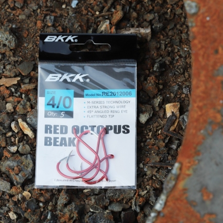 Hameçon rouge BKK bec de pieuvre No.6/0 pour la pêche rouge