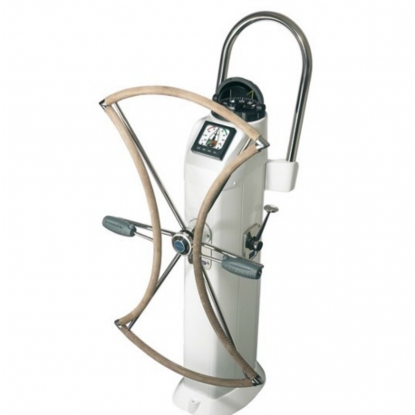 Roue de gouvernail pliante avec garniture en cuir - Lewmar