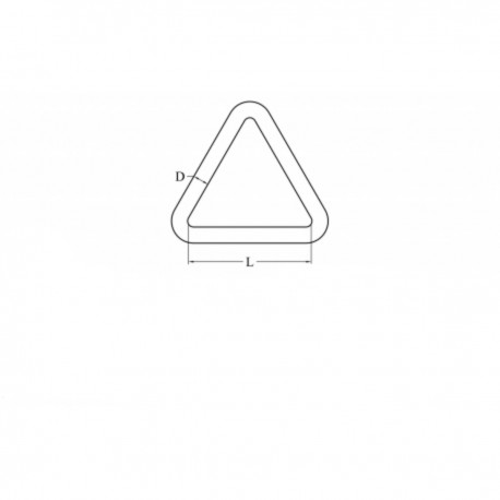 Triangle en acier inoxydable Aisi 316