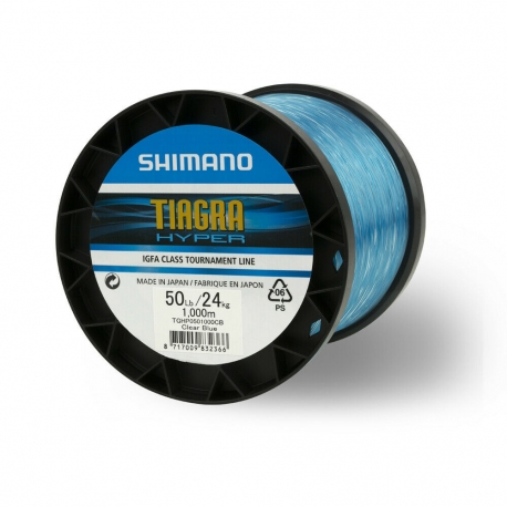 Shimano Tiagra Hyper Trolling IGFA 30LBs nylon bleu 0.52MM par 1000M