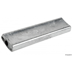 Plaque en zinc trou de passage mm 104x28