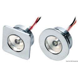 Lumière de courtoisie LED encastrée frontale en laiton