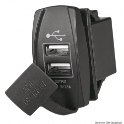 Prise de courant avec double USB