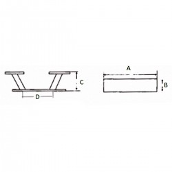 Borne en aluminium moulé et anodisé 2