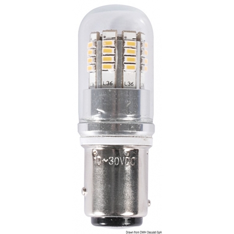 Ampoule LED BAY15D pour les broches déportées des feux de navigation
