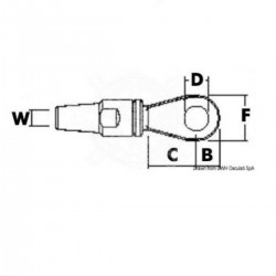 Borne à œil Norseman en acier inoxydable 316 - Lewmar 2