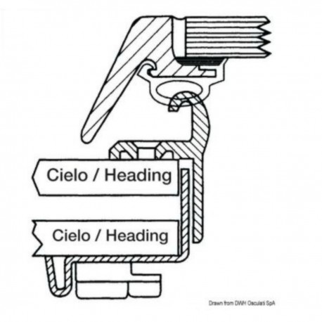 Contre-bride de finition pour écoutille avec moustiquaire - Lewmar