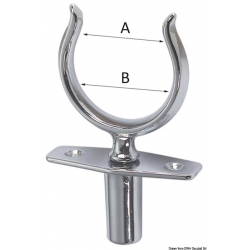 Balances en laiton chromé avec douille aveugle 2330