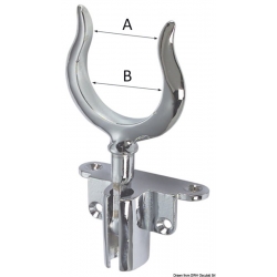 Pied en laiton chromé spécial 2341