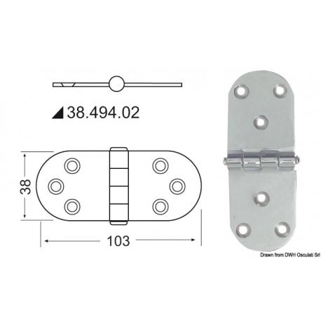 Charnière de 2 mm 2682