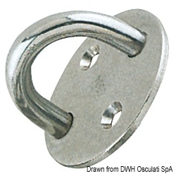 Plaque à 2 trous avec chape 2767