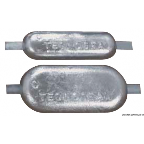 Anode ovale avec insert 33642