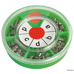 Assortiment de perles en acier inoxydable 33223