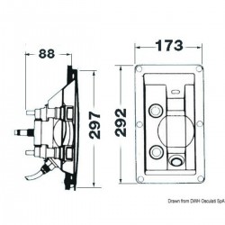Douche encastrée avec tuyau amovible - Baleine 2