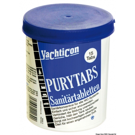 Serviettes hygiéniques pour WC Pury Tabs - Yachticon 40950
