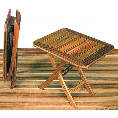 Table pliante en teck réglable en hauteur - ARC Marine 18538