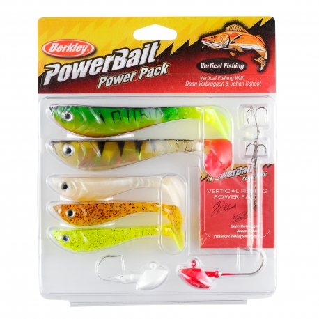 Berkley PowerBait Pro Pack Vertical Fishing Kit de pêche artificielle 5 pièces